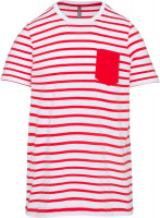 Striped White / Red