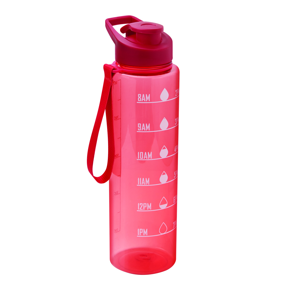 AQUA LEVEL - Sportdrinkfles - Rood