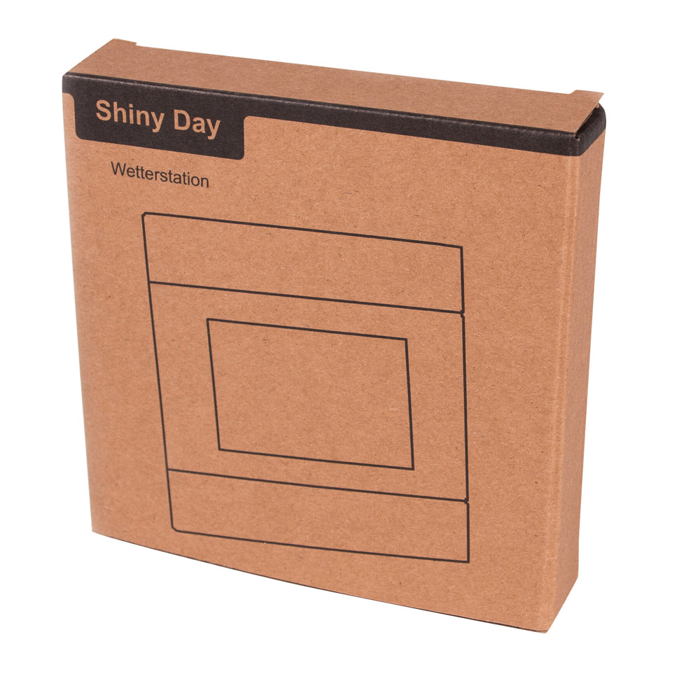 SHINY DAY - Weerstation met alarm en aluminium cover