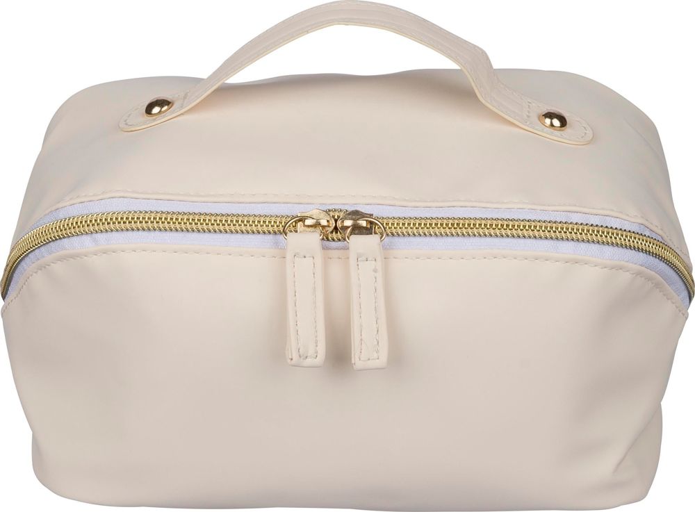 Gerecyclede PU toilettas Alon - Beige