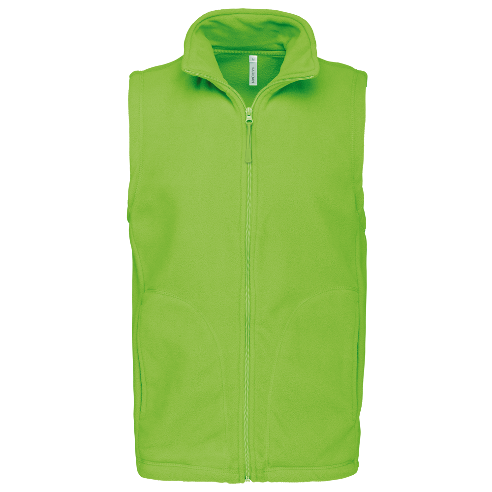 - Bodywarmer van microfleece heren - lime