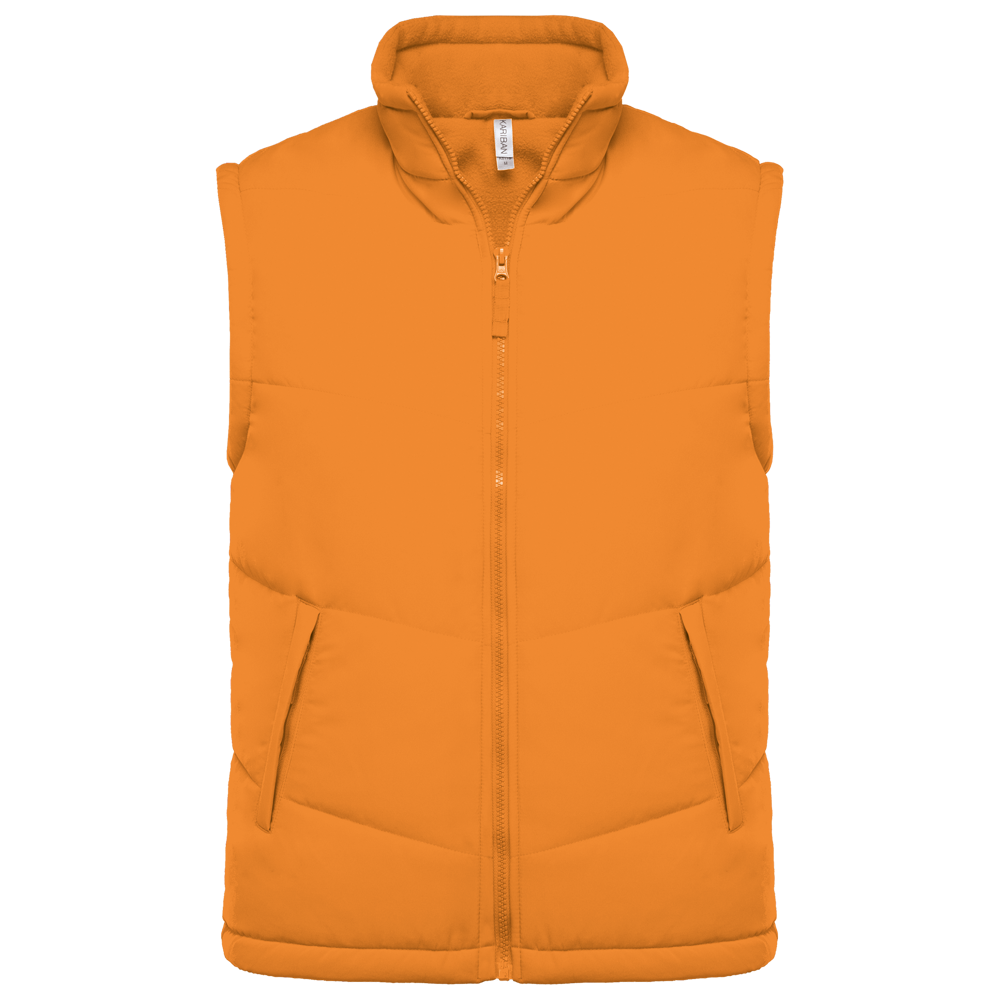K6118 - Met fleece gevoerde bodywarmer - Orange