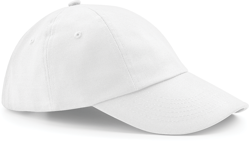 B58 - Laag profiel pet in drillkatoen - White