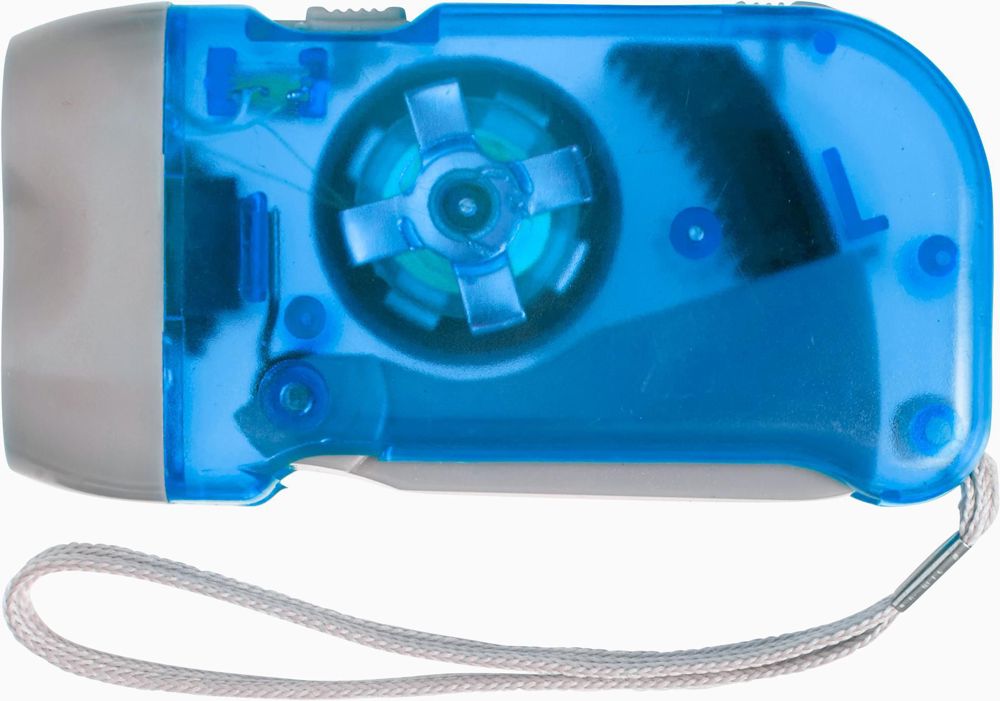 ABS dynamo zaklamp Tristan - kobaltblauw