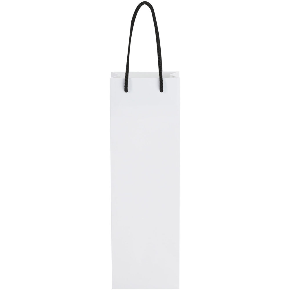 Handgemaakte 170 g/m2 integra papieren wijnflestas met PP woven handgrepen - 12 x 9 x 37 cm