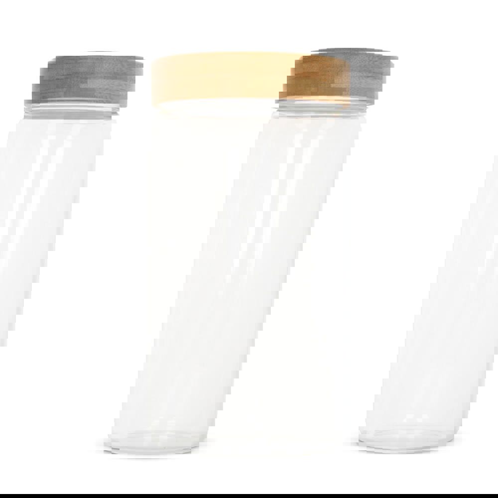 Canister glas &amp; bamboe 1200ml