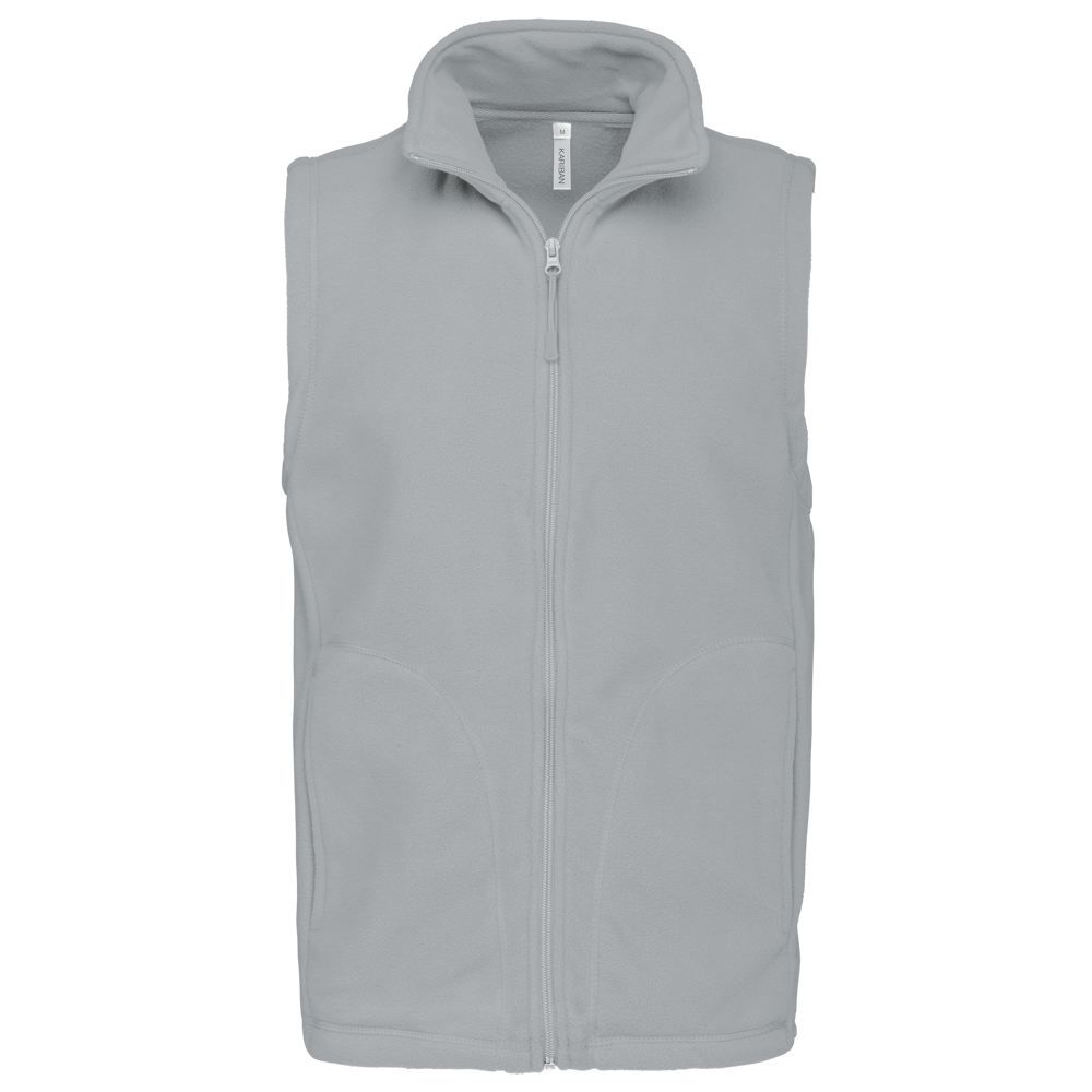 - Bodywarmer van microfleece heren - Snow Grey