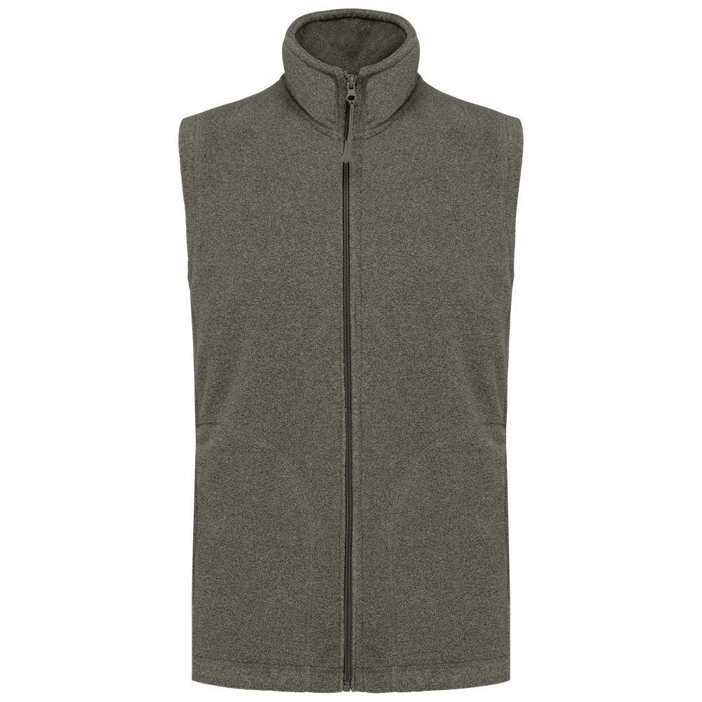 - Bodywarmer van microfleece heren - Green Marble Heather