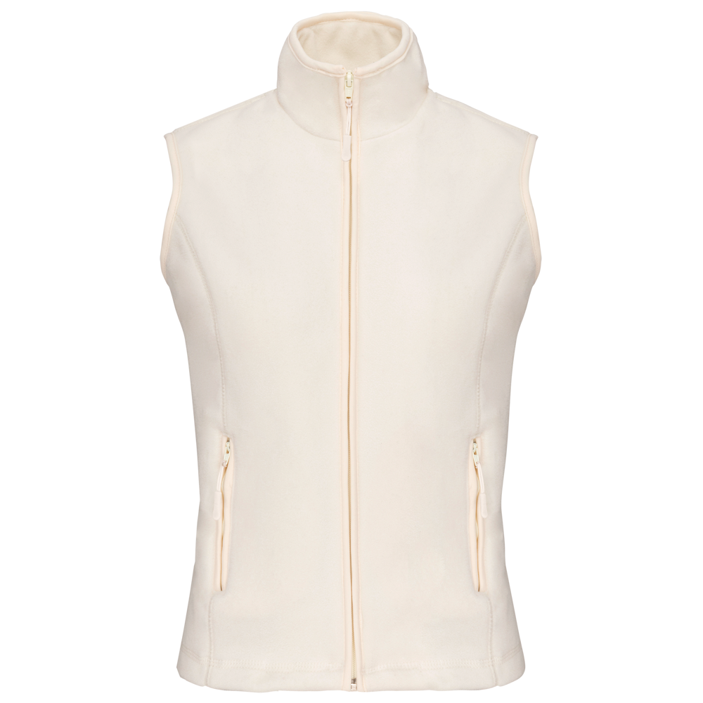 - Bodywarmer van microfleece dames - Natural