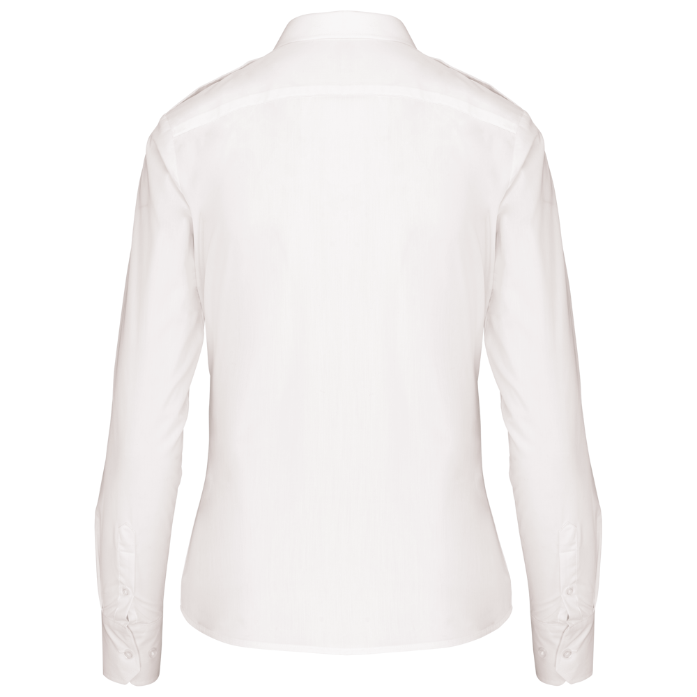 K506 - Damespilootoverhemd lange mouwen