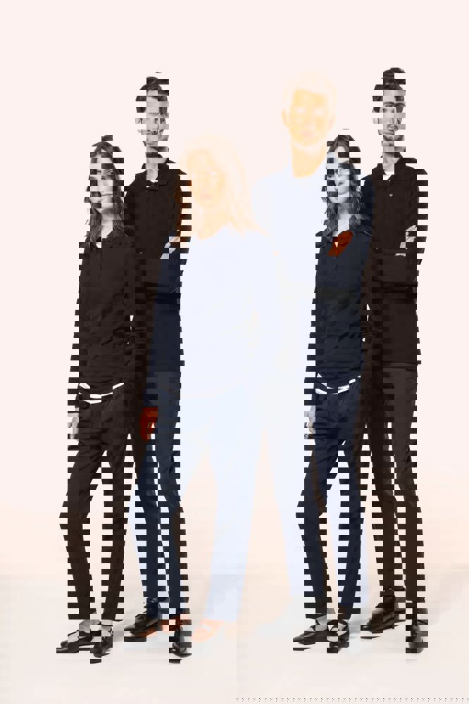 PK202 - Supima® herenpolo lange mouwen