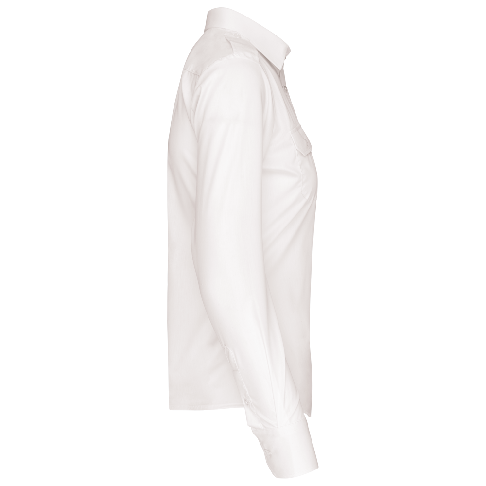 K506 - Damespilootoverhemd lange mouwen