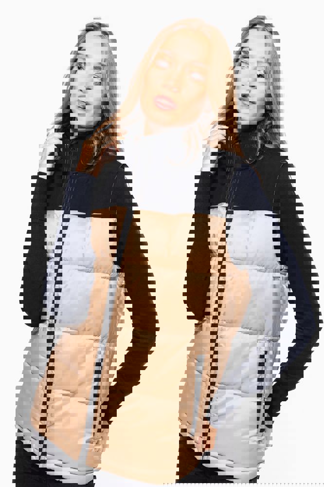 K6162 - Tweekleurige gewatteerde bodywarmer uniseks