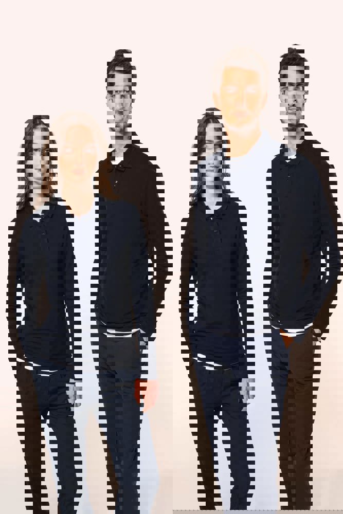 PK202 - Supima® herenpolo lange mouwen