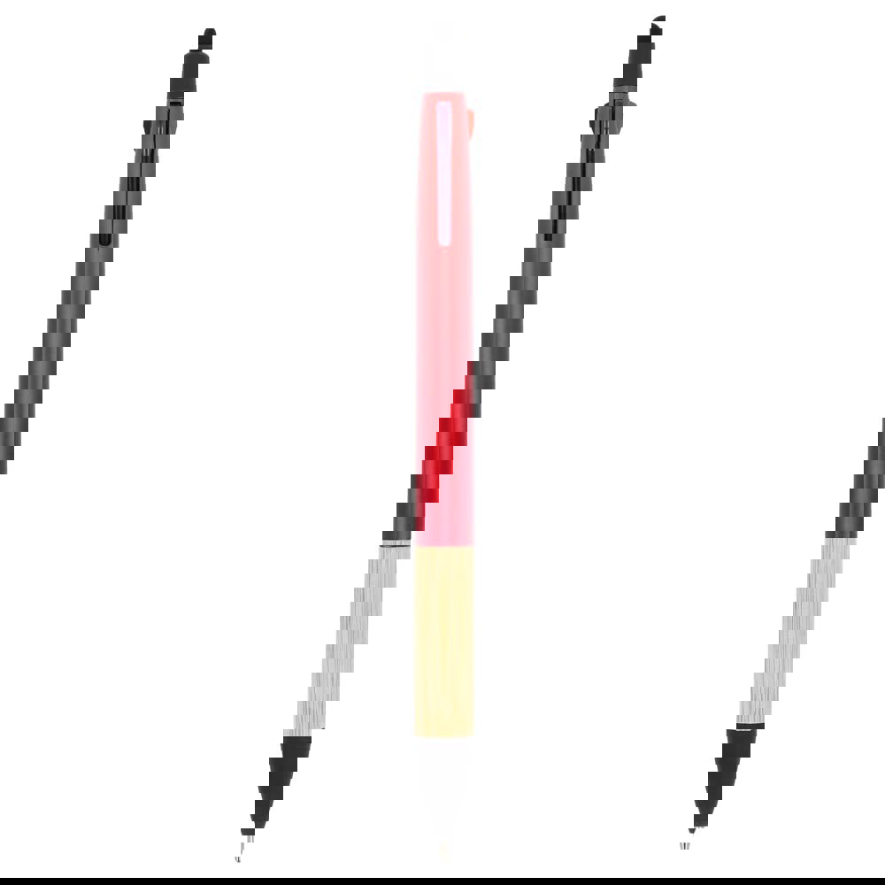 3-kleuren pen met bamboe grip