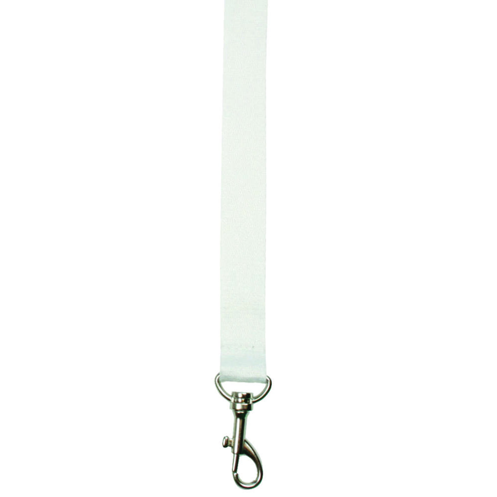 100% Bamboe neklint 2 cm - Wit (WHITE) / Wit