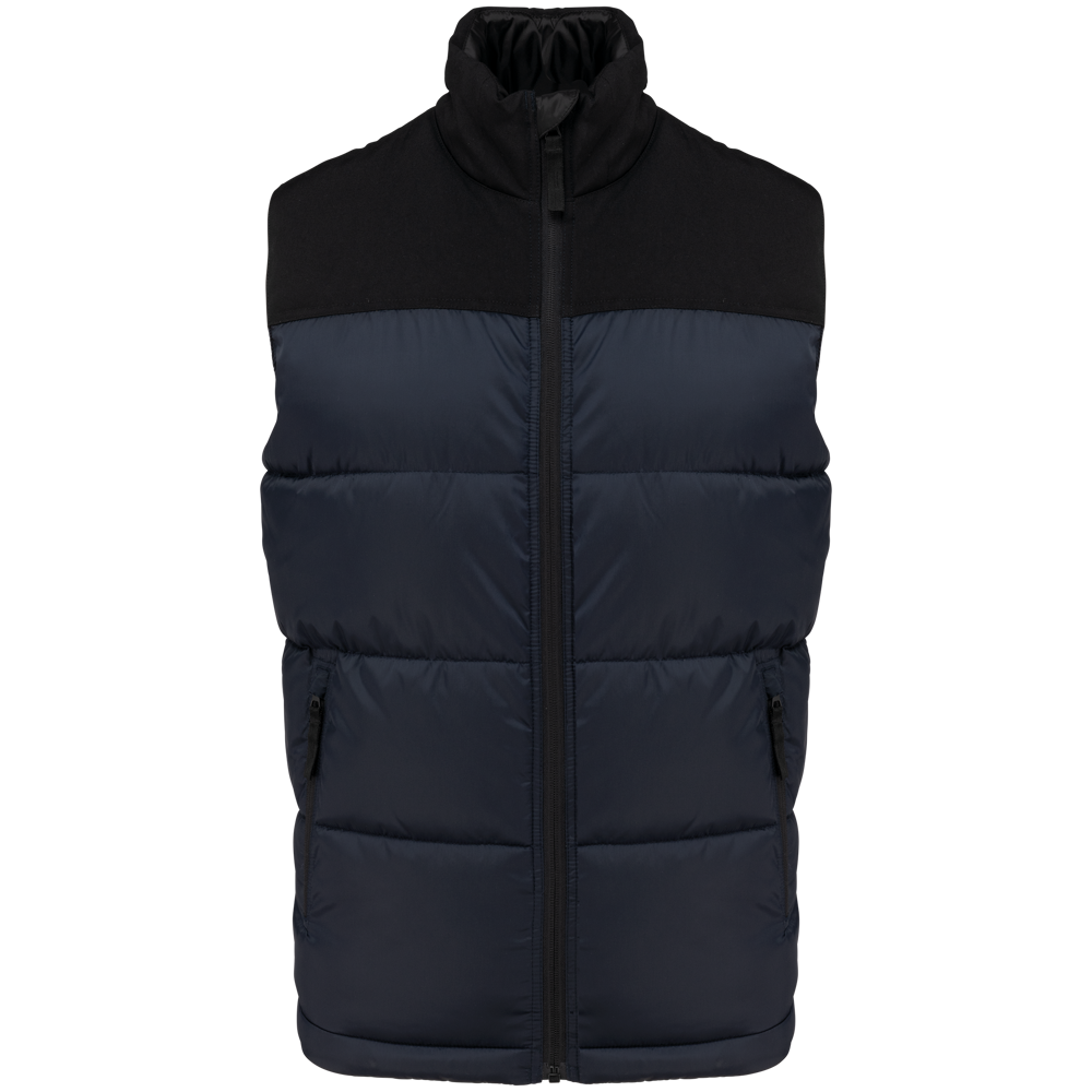 K6162 - Tweekleurige gewatteerde bodywarmer uniseks - Navy / Black