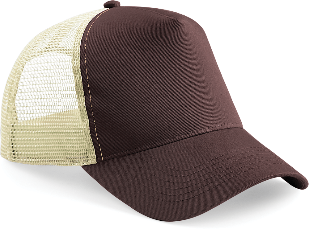 B640 - Snapback truckerpet - Chocolate / Caramel