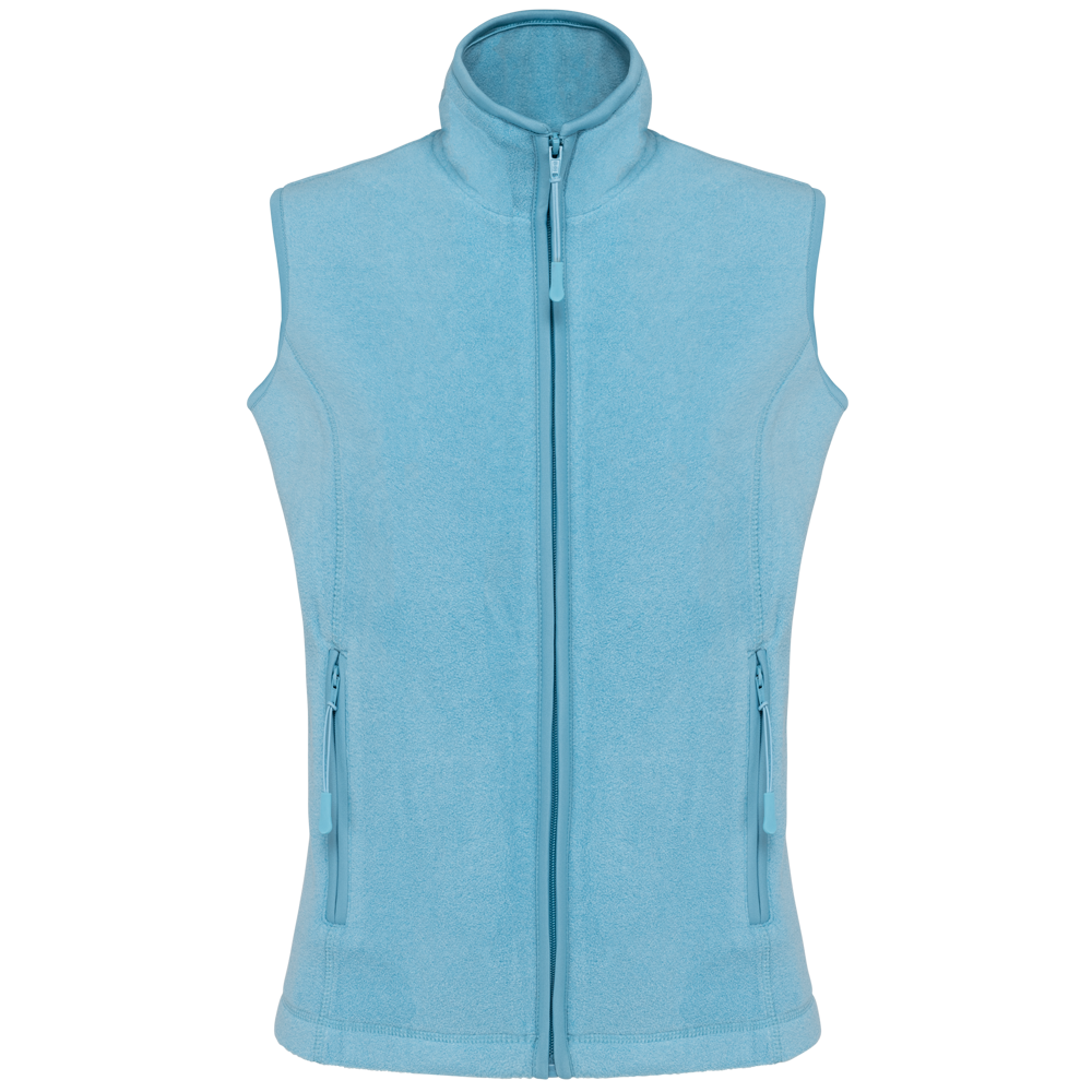 - Bodywarmer van microfleece dames - Cloudy blue heather