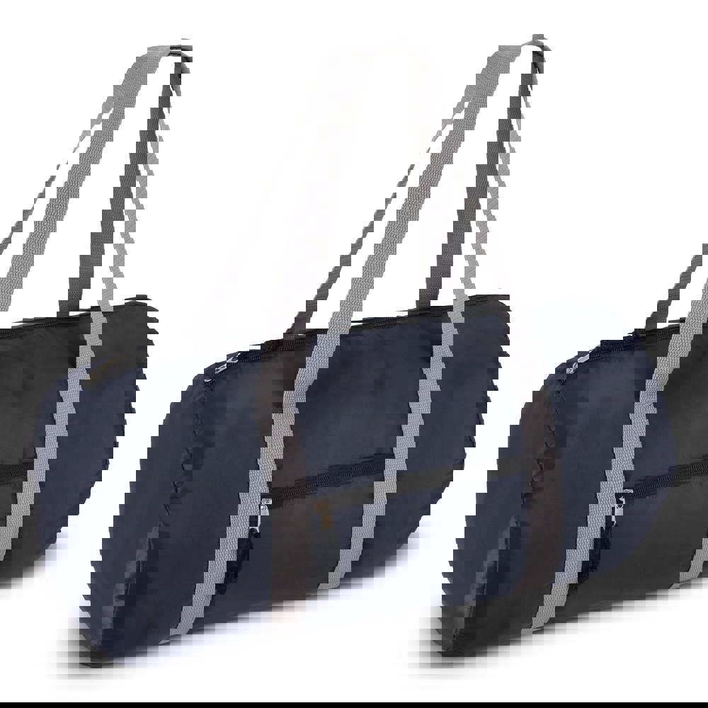 190T gerecycled PET lichtgewicht sport- en reistas 48 x 23 x 23 cm 20 L - donkerblauw