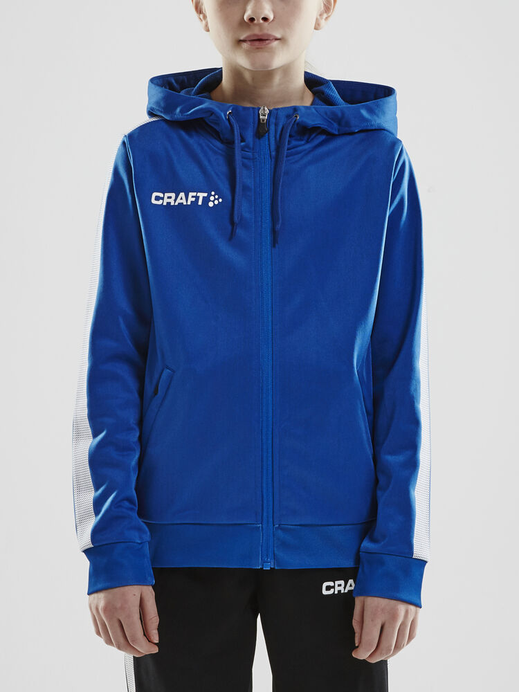 Craft - Pro Control Hood Jacket Jr Club Cobolt/White 134/140