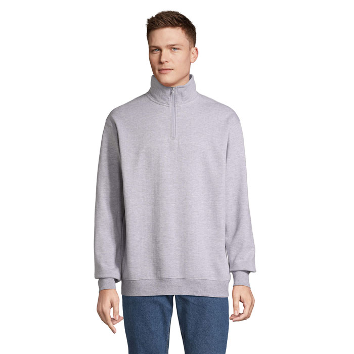 CONRAD - CONRAD Sweater met Rits - Grijs Gemêleerd 2