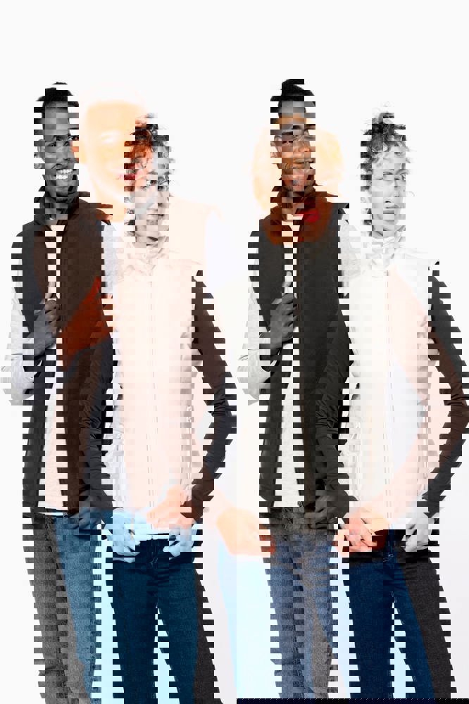 K913A - Bodywarmer van microfleece heren