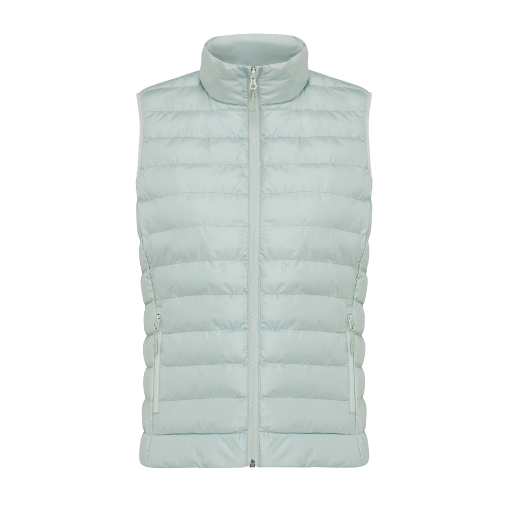 IQONIQ Meru dames gerecycled polyester bodywarmer - iceberg green (± PMS 15-5205 TCX)