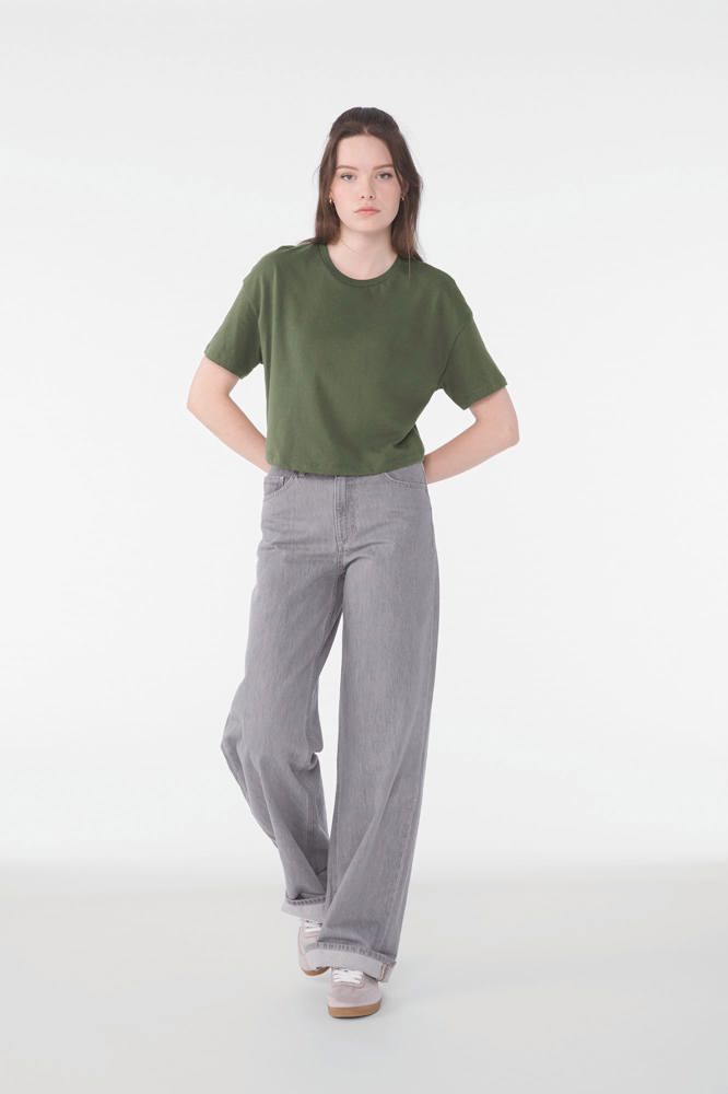BE6482 - Cropped dames-T-shirt