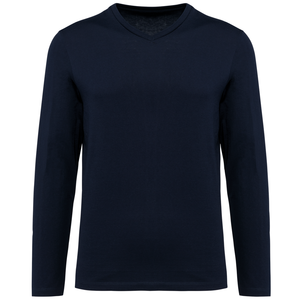PK306 - Supima® heren-T-shirt V-hals lange mouwen