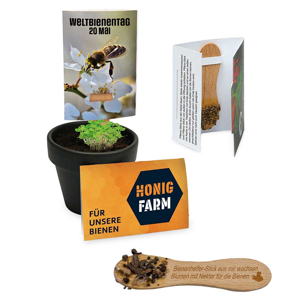 Bijenhulpstok met zaden - individueel