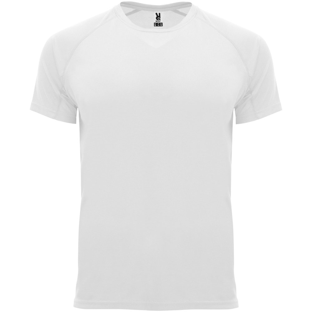 Bahrain 135 g/m² sportshirt met korte mouwen voor kinderen - Wit
