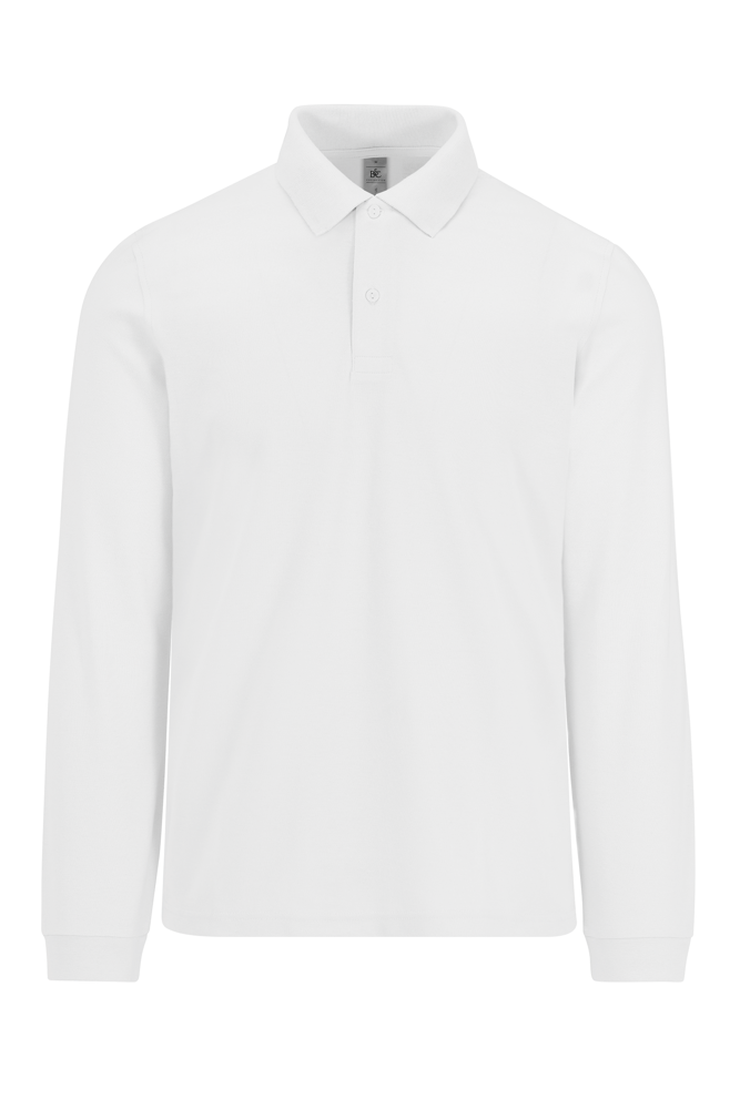 CGPU425 - MY POLO 180 Heren lange mouwen - White