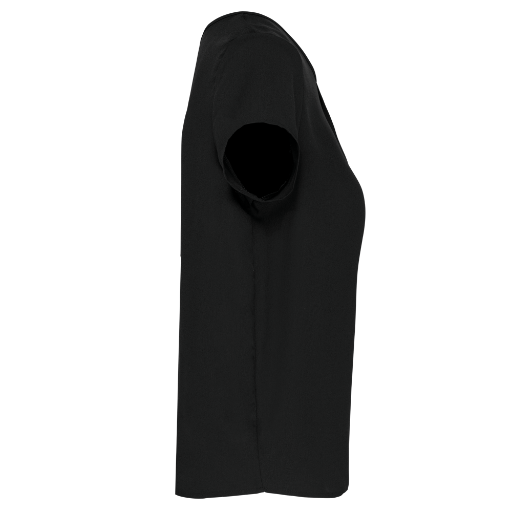 K5002 - Damesblouse in crêpe met korte mouwen