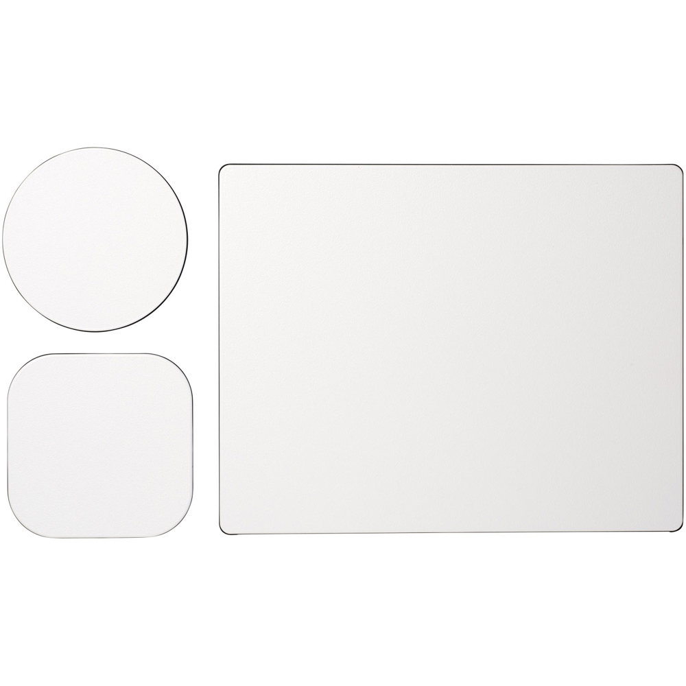 Brite-Mat® combiset 1 van muismat en onderzetter