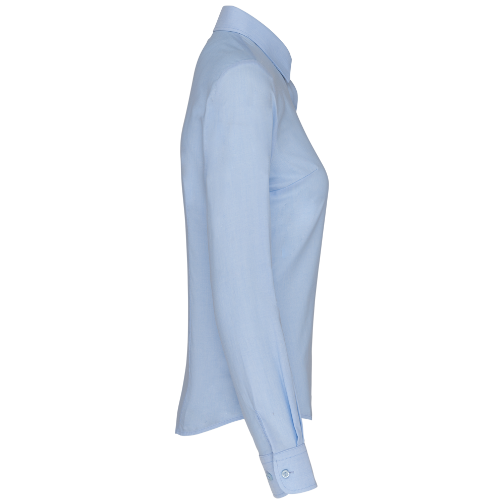 K534C - Dames Oxford blouse lange mouwen