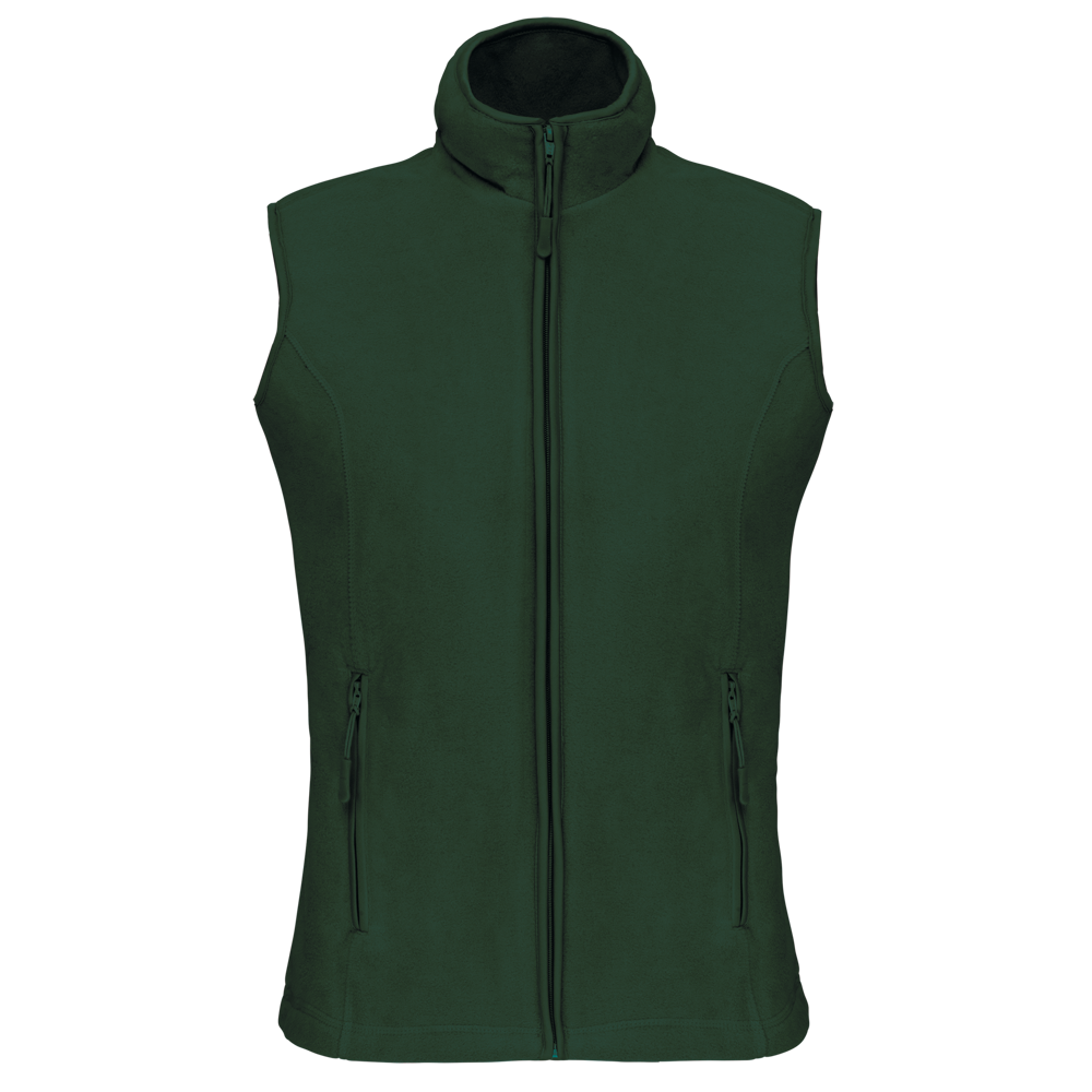 - Bodywarmer van microfleece dames - forest green