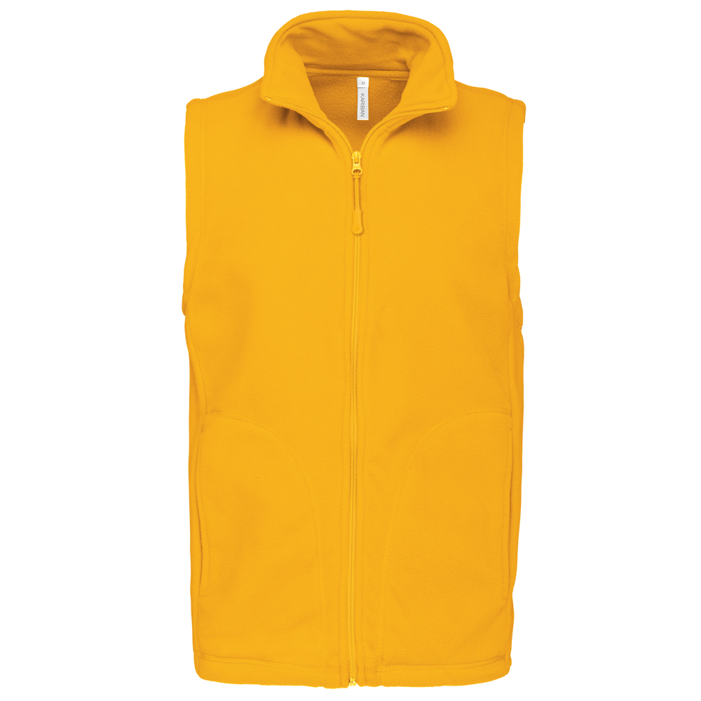 - Bodywarmer van microfleece heren - Yellow