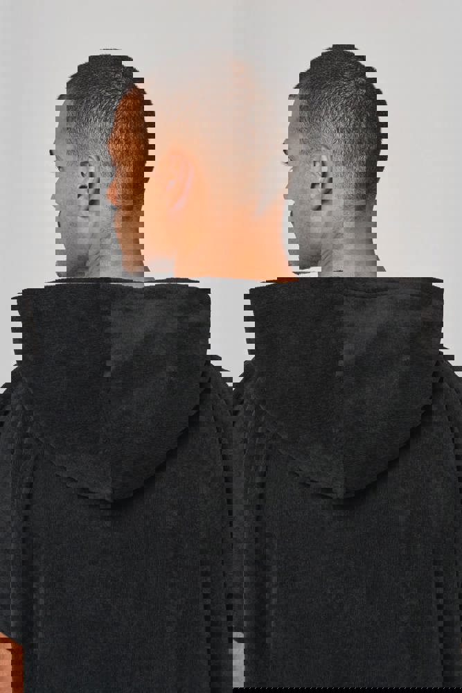 PA581X - Uniseks poncho met capuchon van badstof