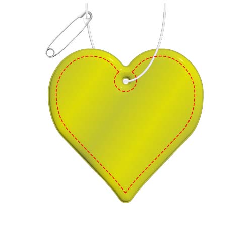 RFX™ H-09 reflecterende TPU hanger met hart