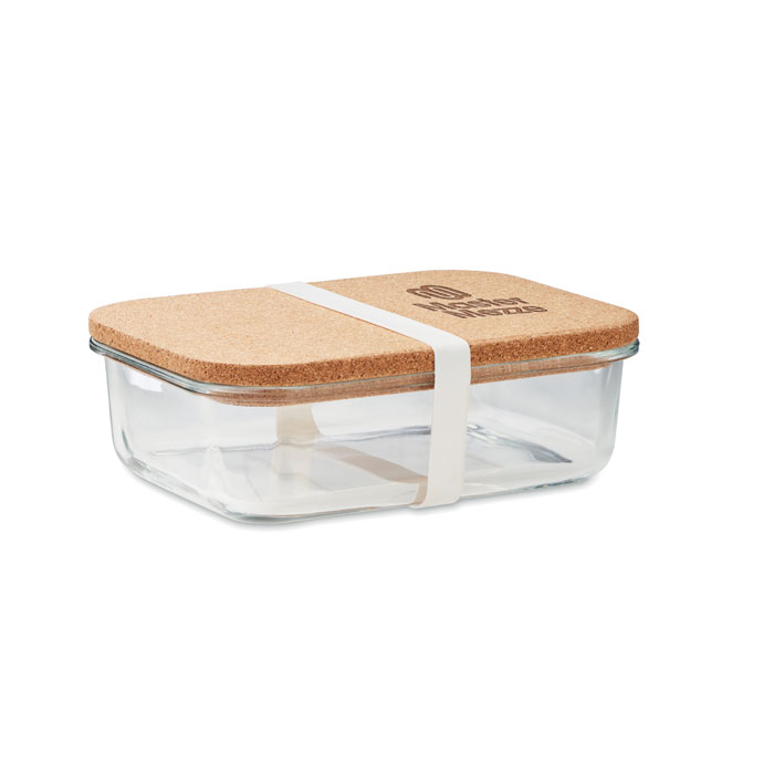 CANOA - Glazen lunchbox kurken deksel