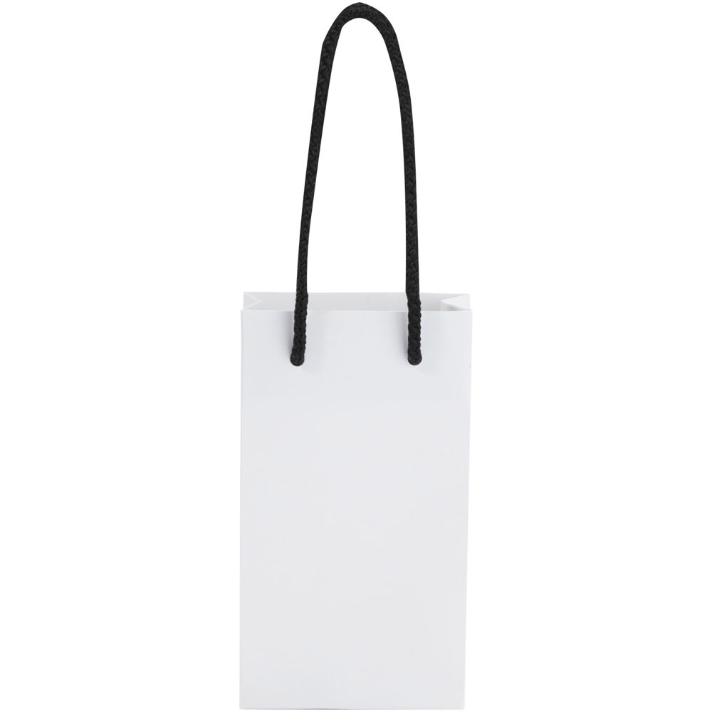 Handgemaakte 170 g/m2 integra papieren tas van met PP woven handgrepen - 9,5 x 4 x 17 cm