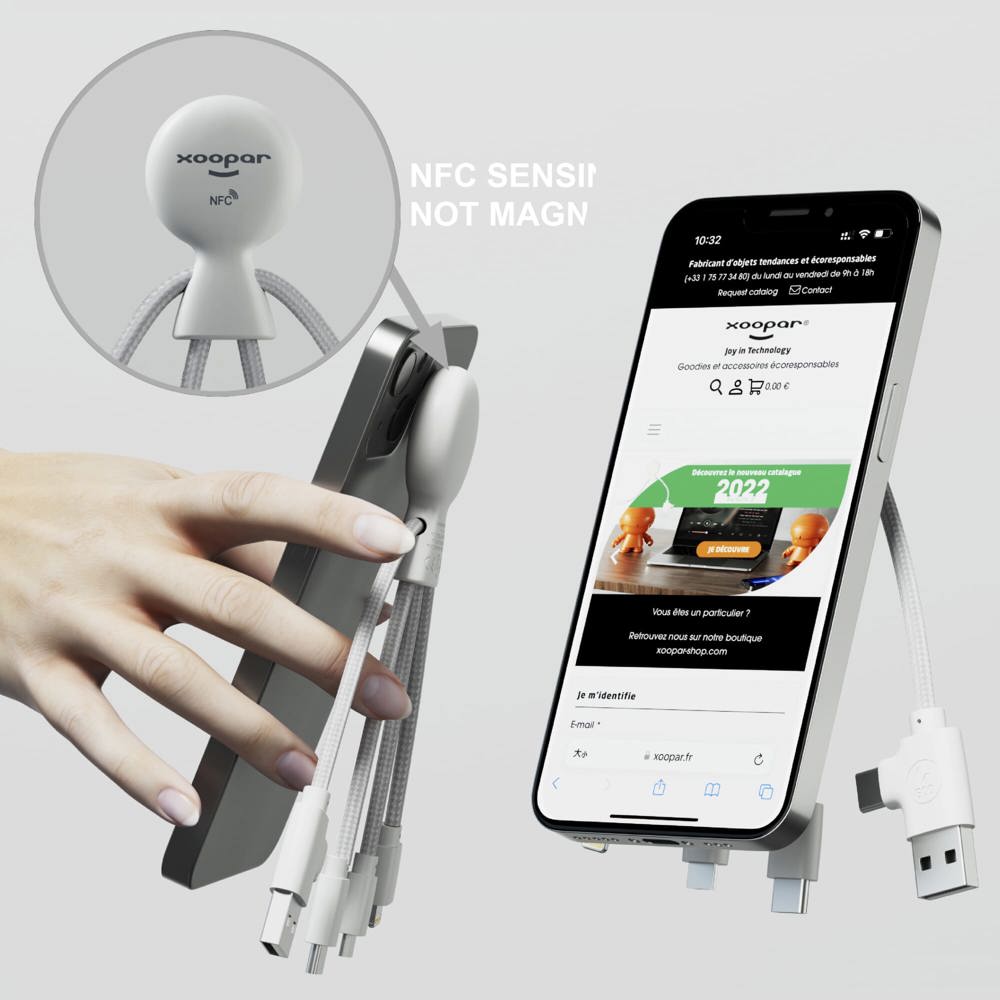 2099 | Xoopar Mr. Bio Smart Oplaadkabel met NFC