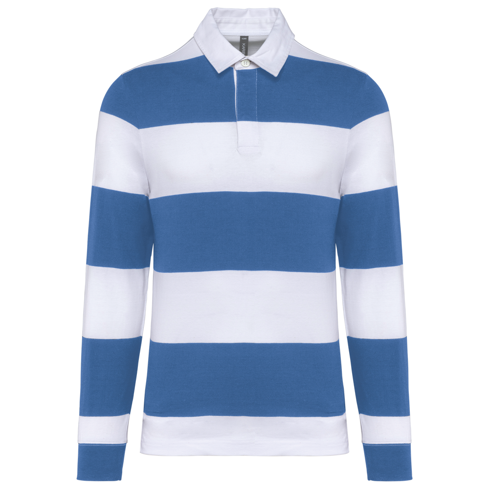 Light Royal Blue / White Stripes