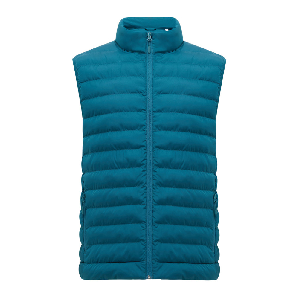 IQONIQ Meru heren gerecycled polyester bodywarmer - dark teal (± PMS 19-4540 TCX)