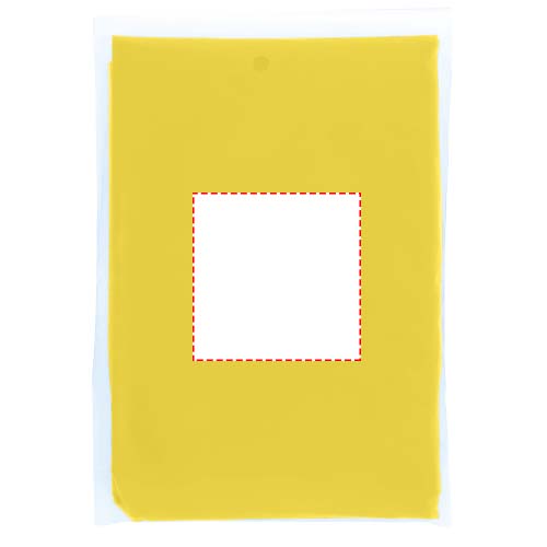 Mayan gerecyclede wegwerp regenponcho met opbergtasje 