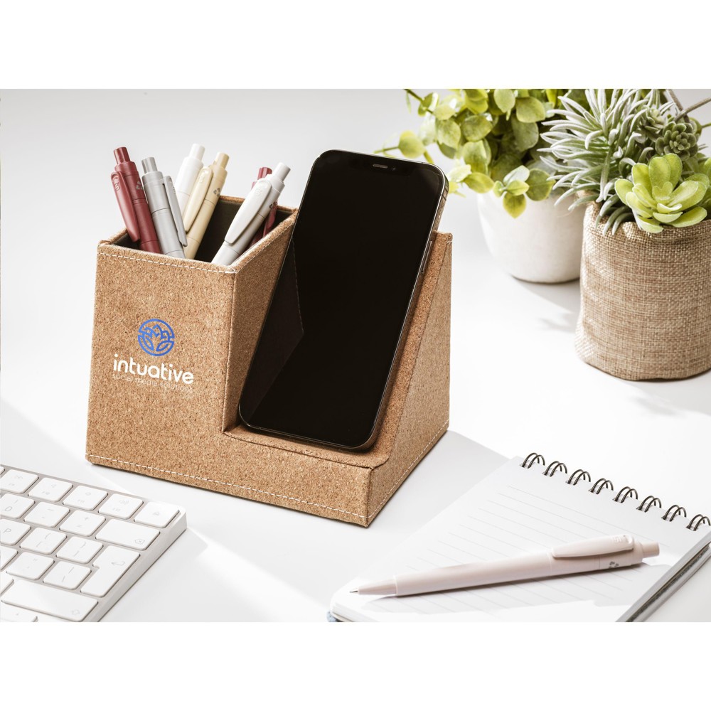 Cork Pen Holder Wireless Charger penhouder oplader