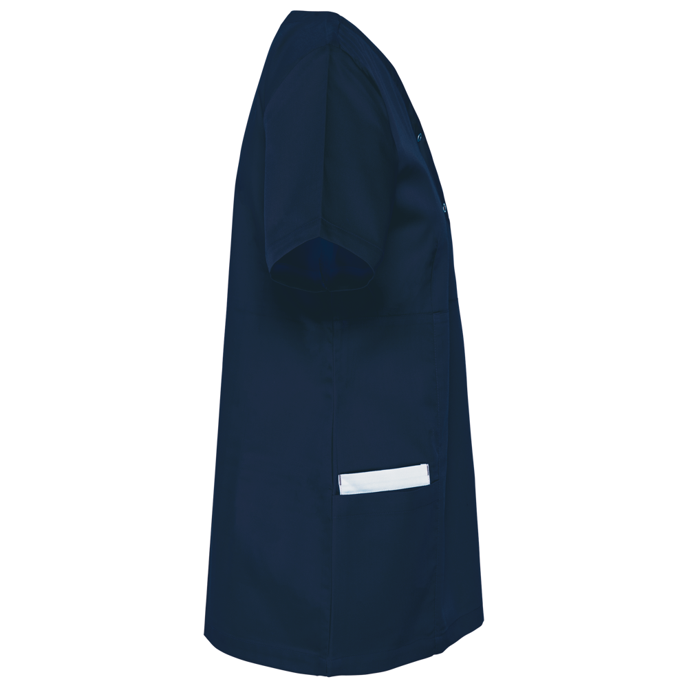 WK506C - Damesblouse in polykatoen met drukknopen