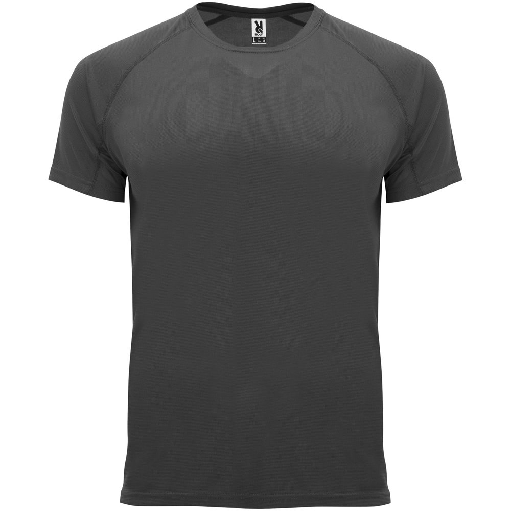 Bahrain 135 g/m² sportshirt met korte mouwen voor kinderen - Donkerlood