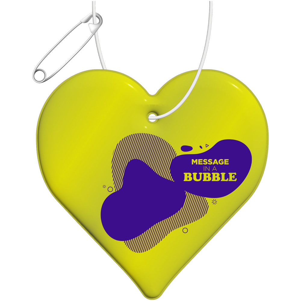 RFX™ H-09 reflecterende TPU hanger met hart